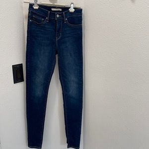 Levi’s 310 Shaping Super Skinny Dark Wash Blue Jeans